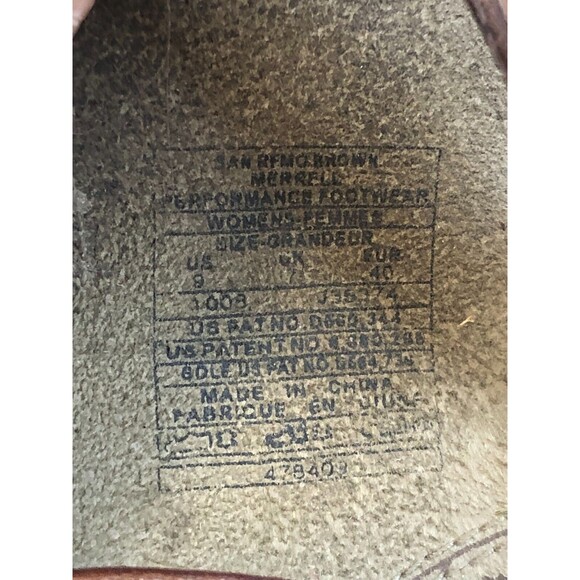 Merrell San Remo Women's US 9 Brown Leather Flat Buckle Open Toe Strappy Sandal - Picture 7 of 7